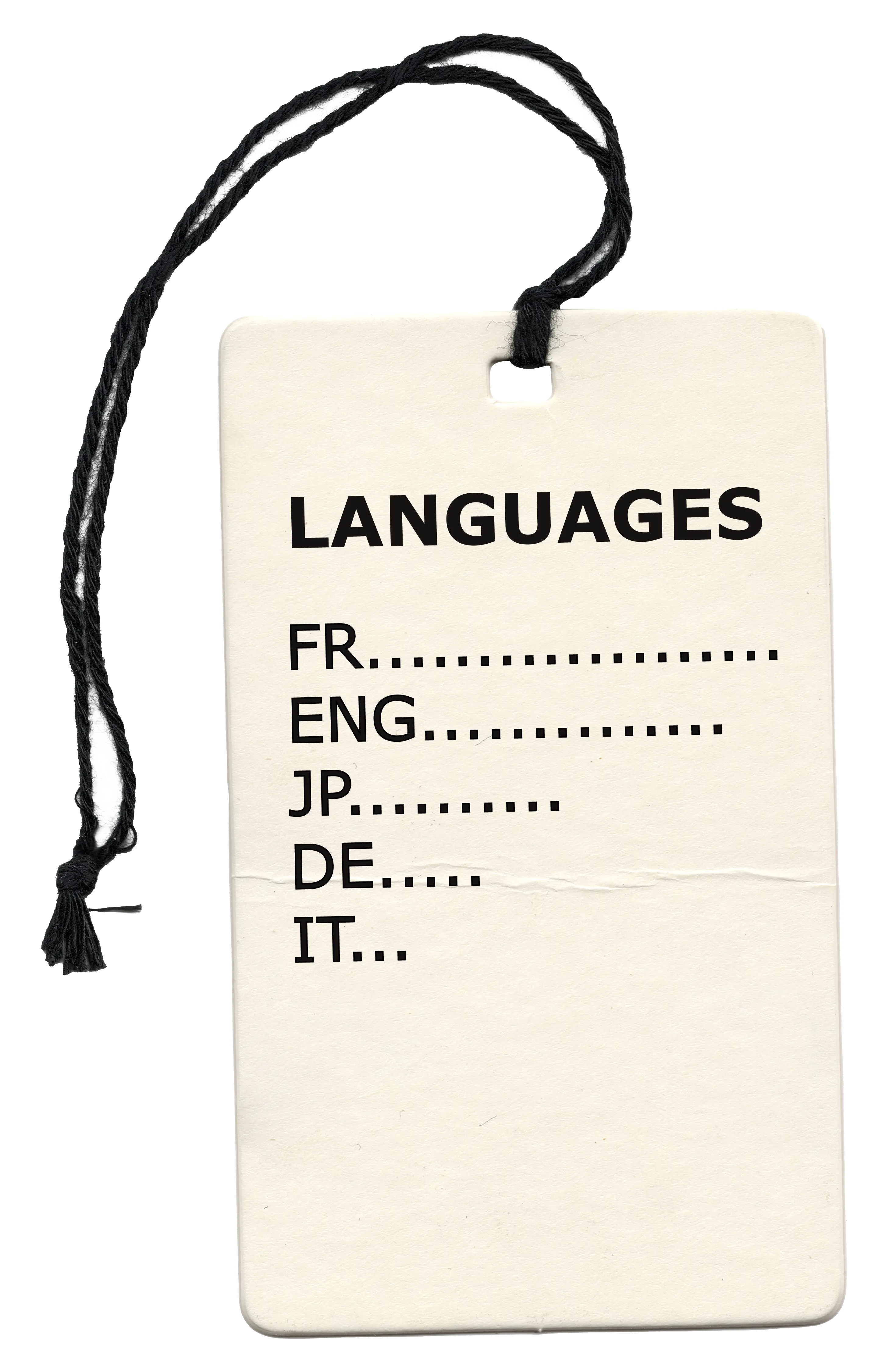 languages
                    french english japanese german italian